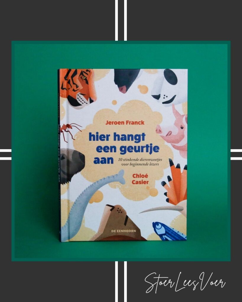 hier hangt een geurtje aan - voorkant cover omslag kaft - StoerLeesVoer kader