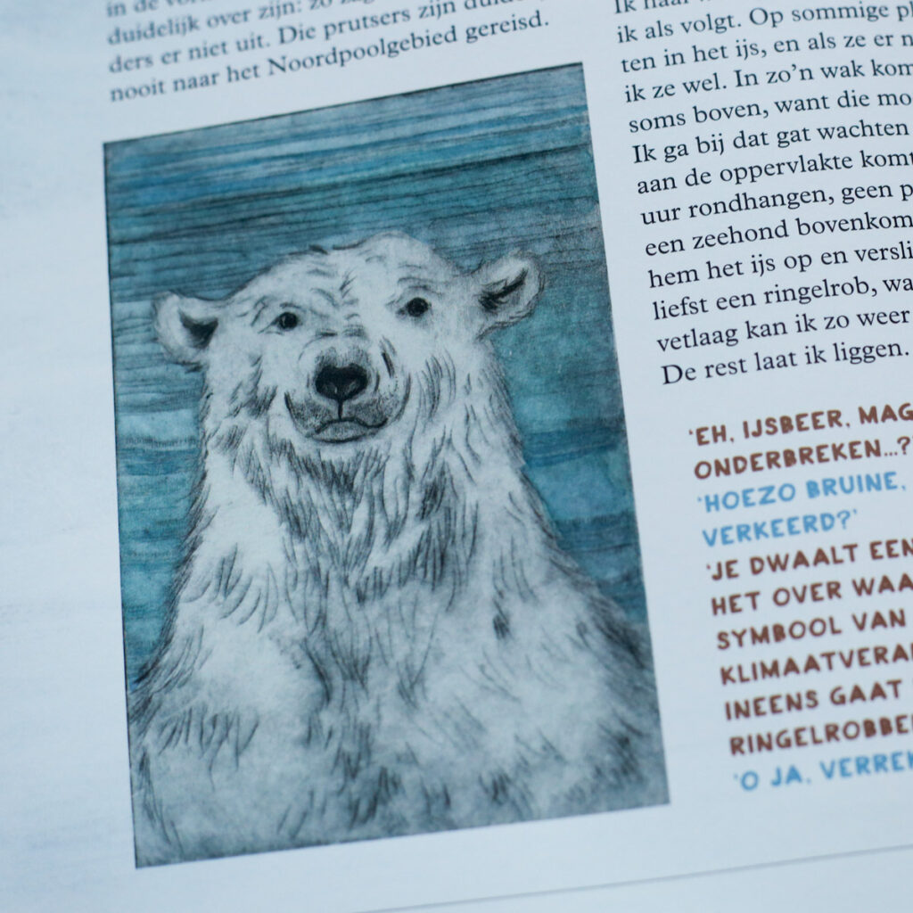 illustratie van de ijsbeer