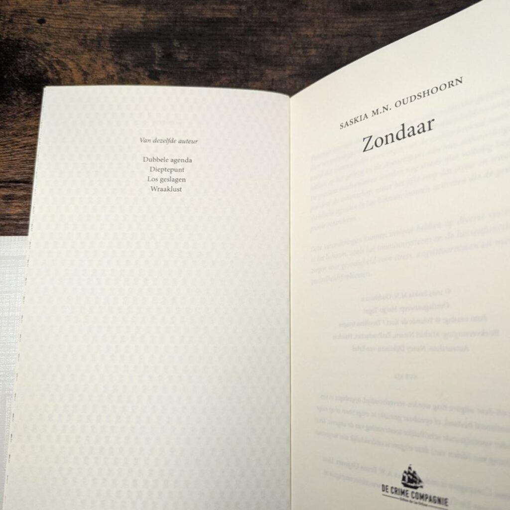Titelpagina Zondaar