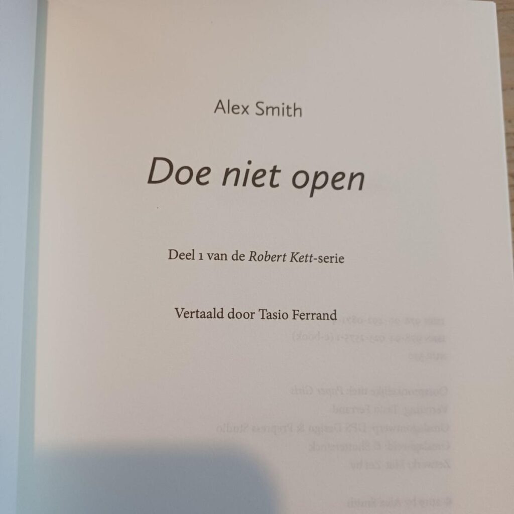 doe niet open