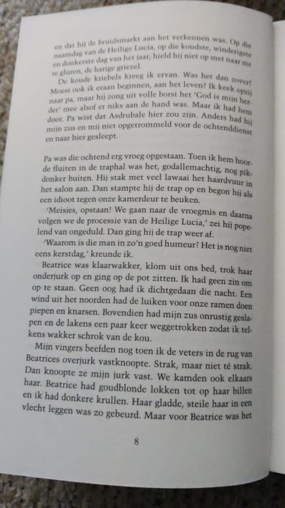 Eerste bladzijde properzia