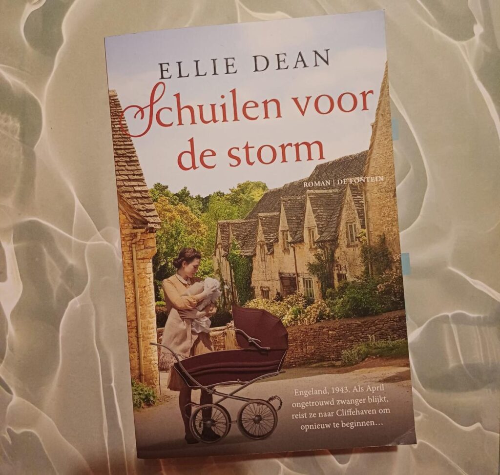 voorkant cover omslag kaft 'Schuilen voor de storm' is het elfde deel in de Cliffhaven serie van auteur Ellie Dean