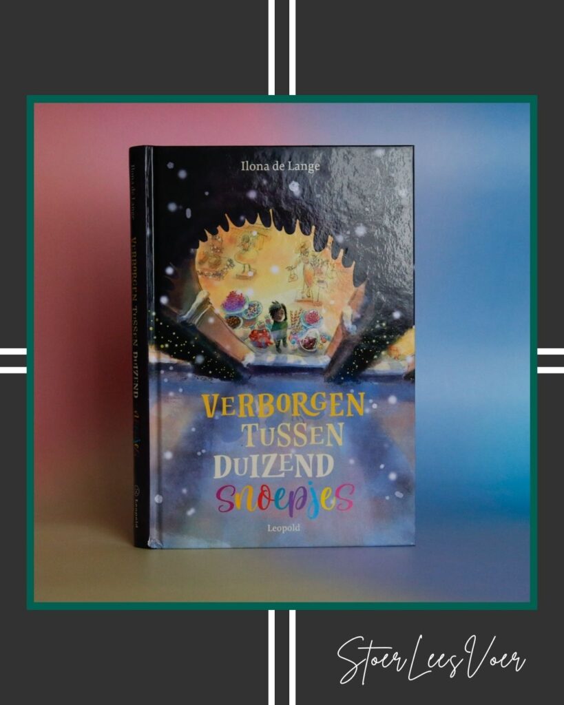 cover omslag kaft voorkant door Hanne Snel verborgen tussen duizend snoepjes SLV kader