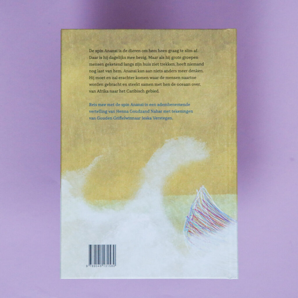 achterkant waarom Anansi de oceaan overstak