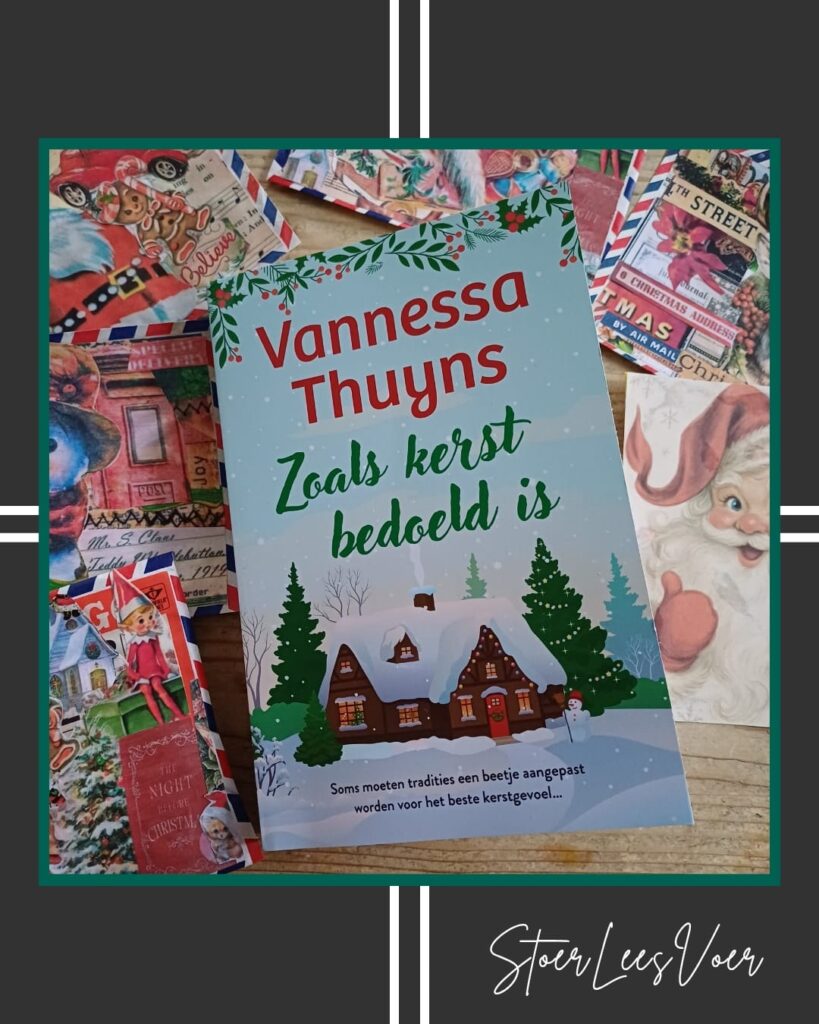 Feelgoodroman 'Zoals kerst bedoeld is' van auteur Vannessa Thuyns voorkant cover omslag kaft