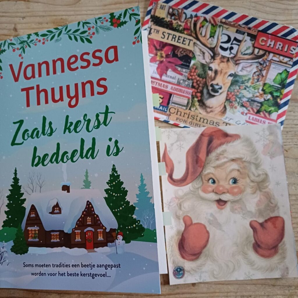 Feelgoodroman 'Zoals kerst bedoeld is' van auteur Vannessa Thuyns voorkant cover omslag kaft