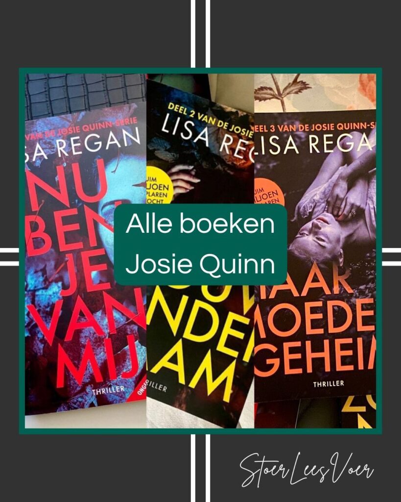 alle boeken josie quinn serie lisa regan overzicht