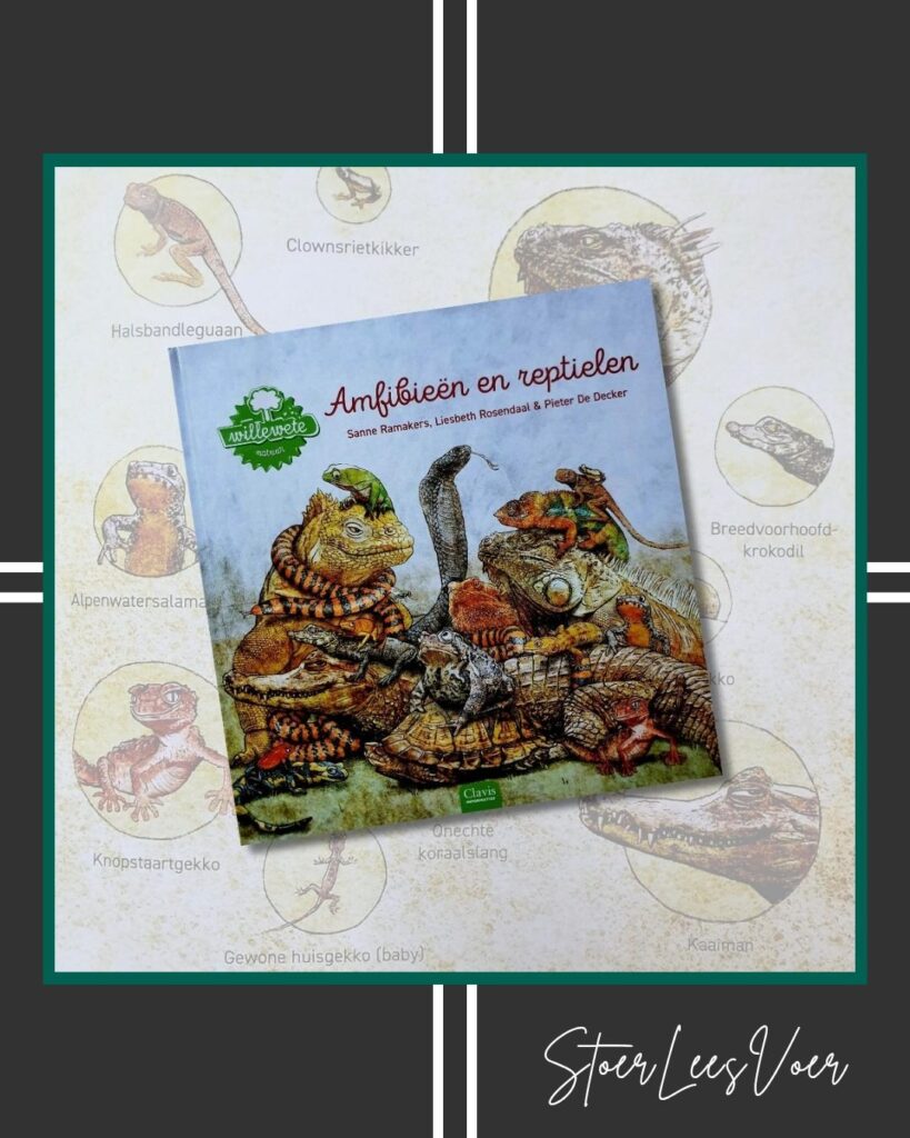 Amfibieën en reptielen willewete voorkant cover omslag kaft