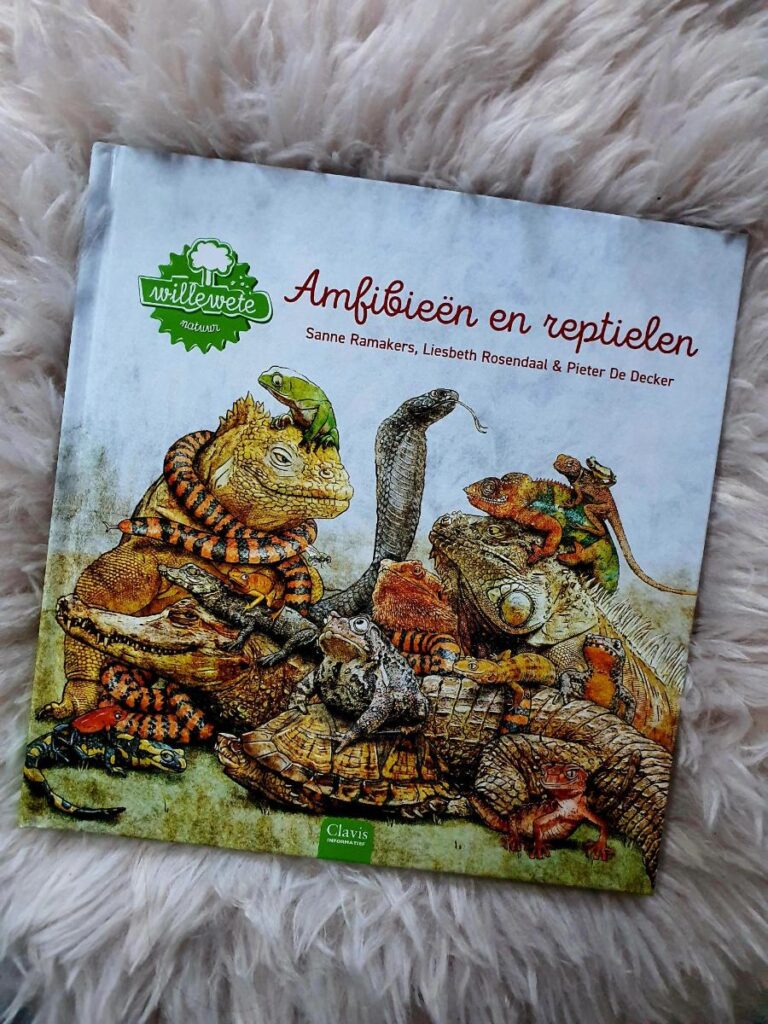 Amfibieën en reptielen willewete voorkant cover omslag kaft