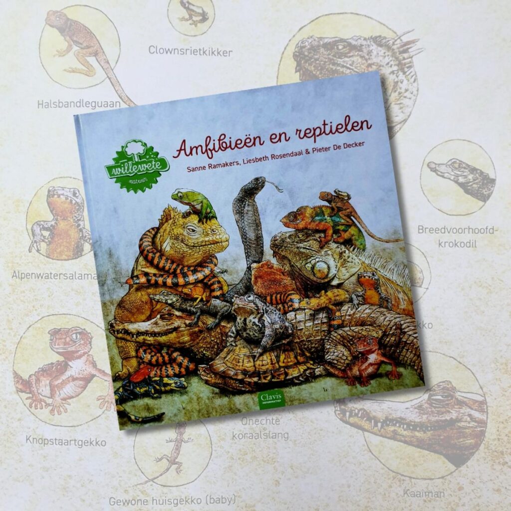 Amfibieën en reptielen willewete voorkant cover omslag kaft
