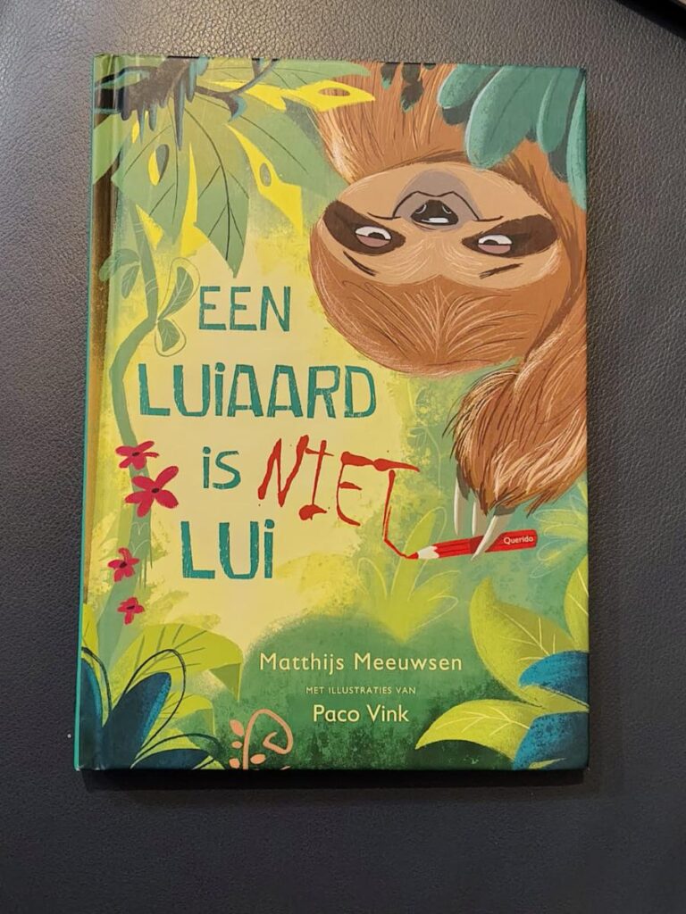 voorkant cover omslag kaft een luiaard is niet lui