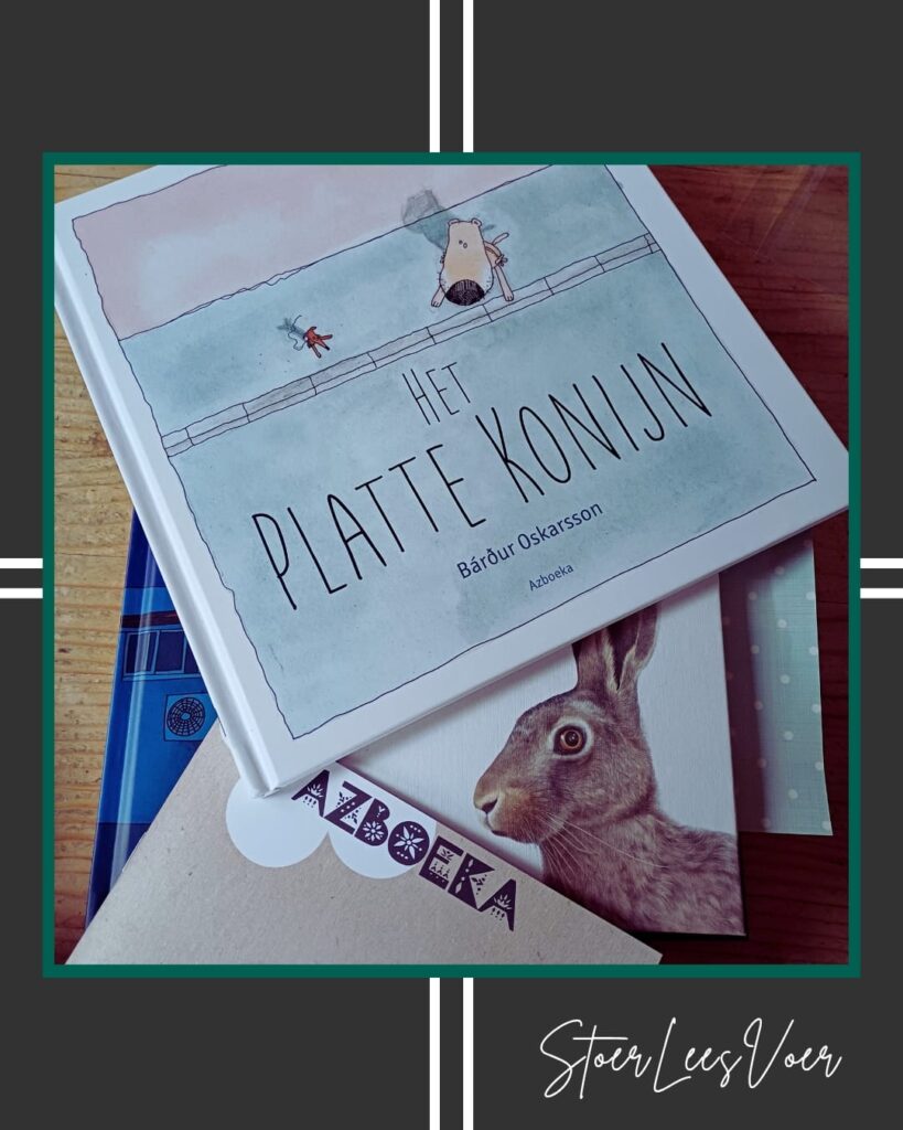 het platte konijn voorkant cover omslag kaft