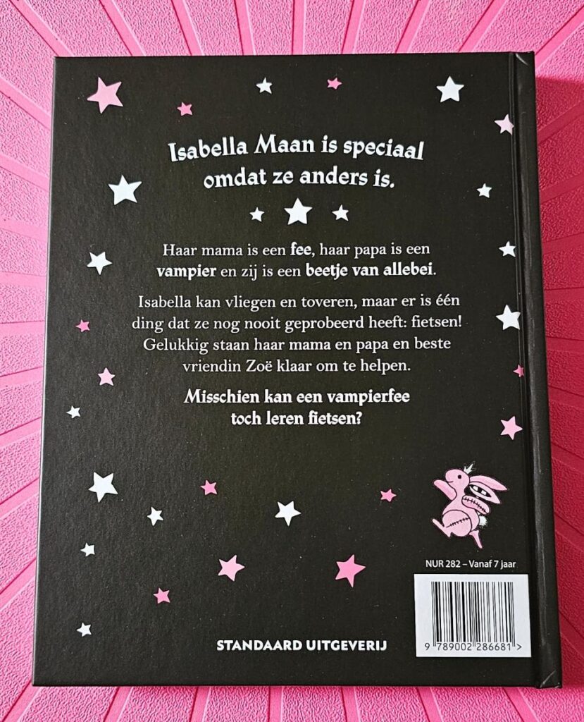 Isabella leert fietsen achterkant achterflap synopsis samenvatting cover omslag kaft isabella maan