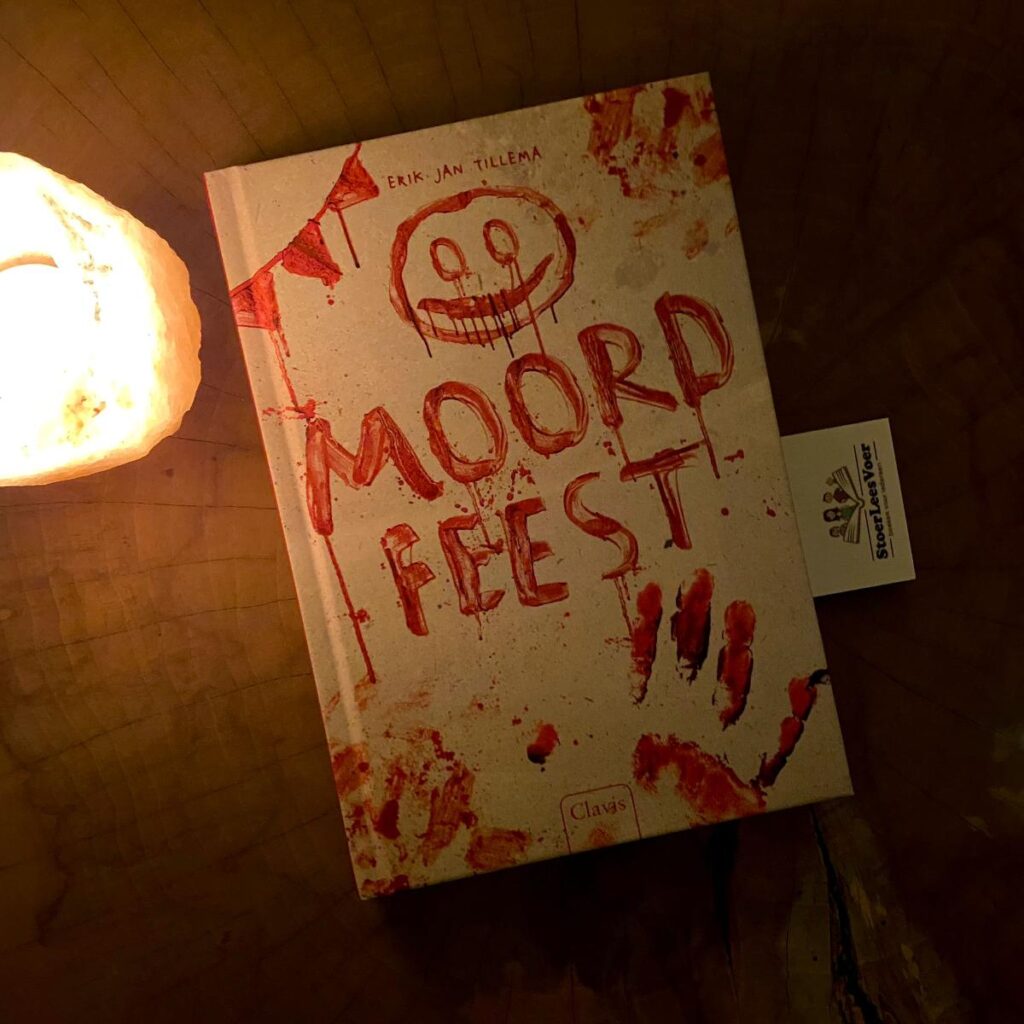 Moordfeest voorkant cover omslag kaft jeugd horror erik jan tillema
