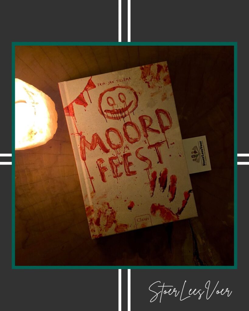Moordfeest voorkant cover omslag kaft jeugd horror erik jan tillema