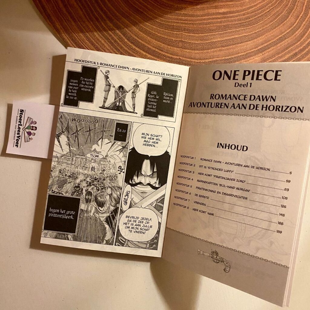 inhoudsopgave one piece 1 romance dawn avonturen aan de horizon
