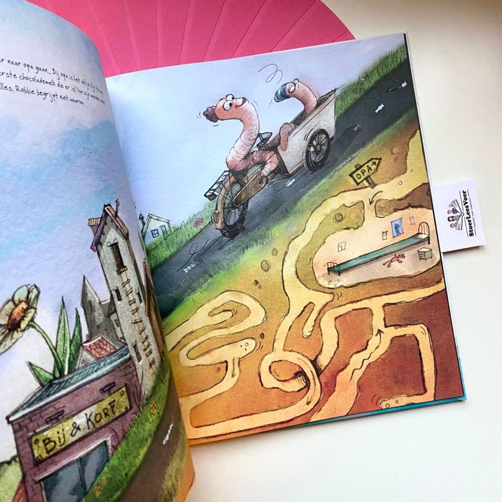 Robbie Regenworm op zwemles prentenboek