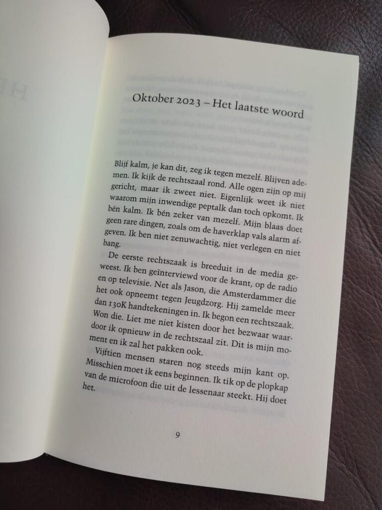 Eerste bladzijde Laatste woord