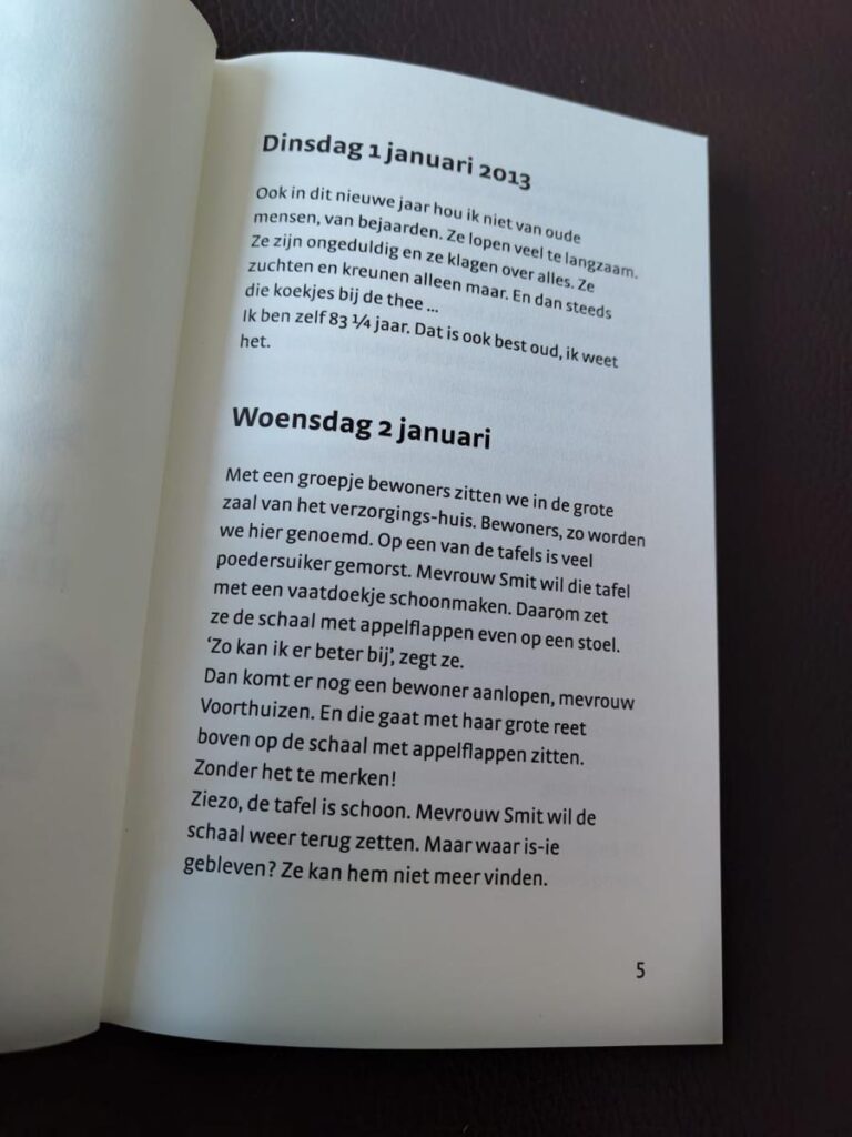 Eerste bladzijde pogingen iets van het leven te maken