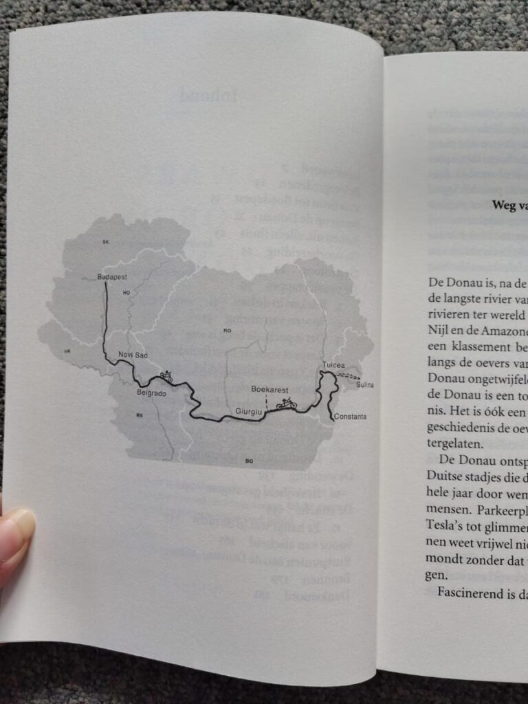 Kaart Dwars door de Donaudelta