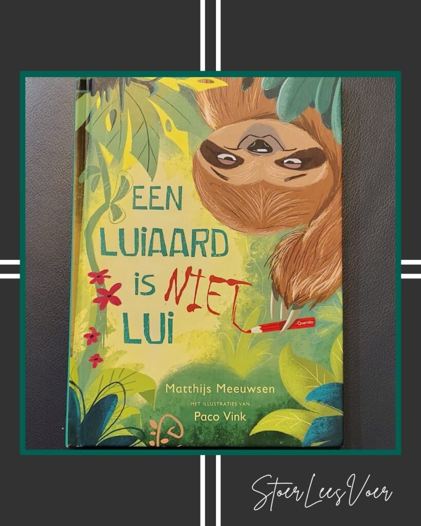 voorkant cover omslag kaft een luiaard is niet lui