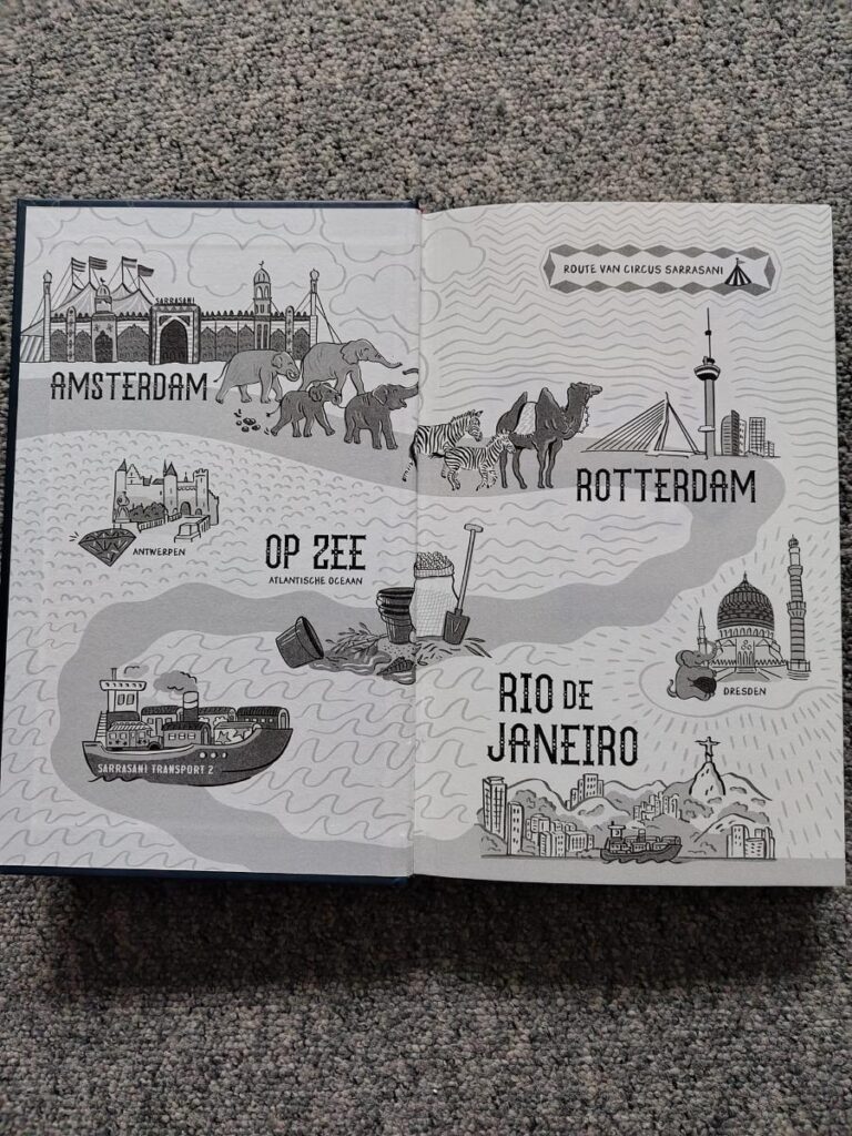 Schutblad circus op zee