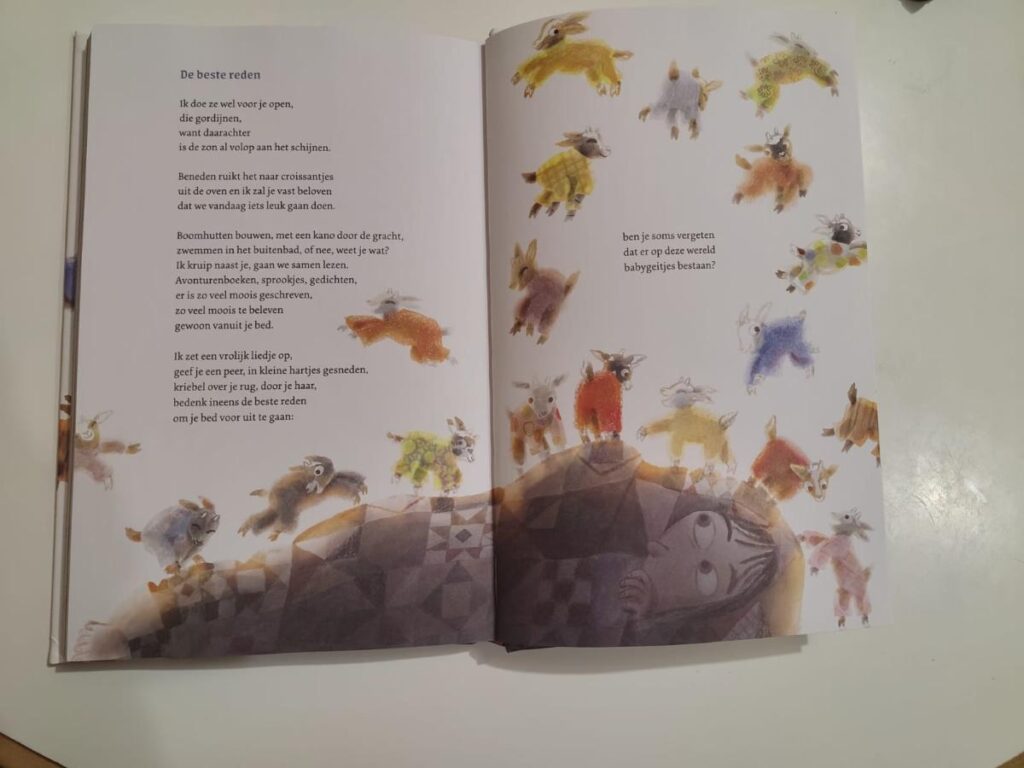 Titelgedicht Ben je vergeten dat babygeitjes bestaan