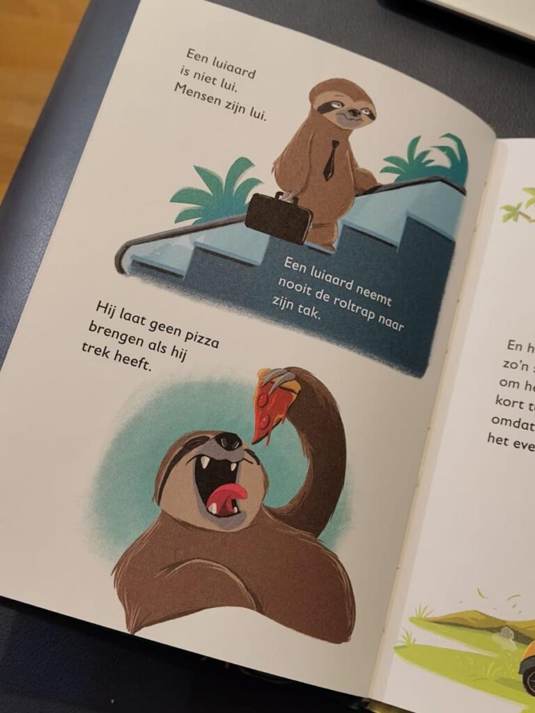 Voorbeeld waarom een luiaard niet lui is.