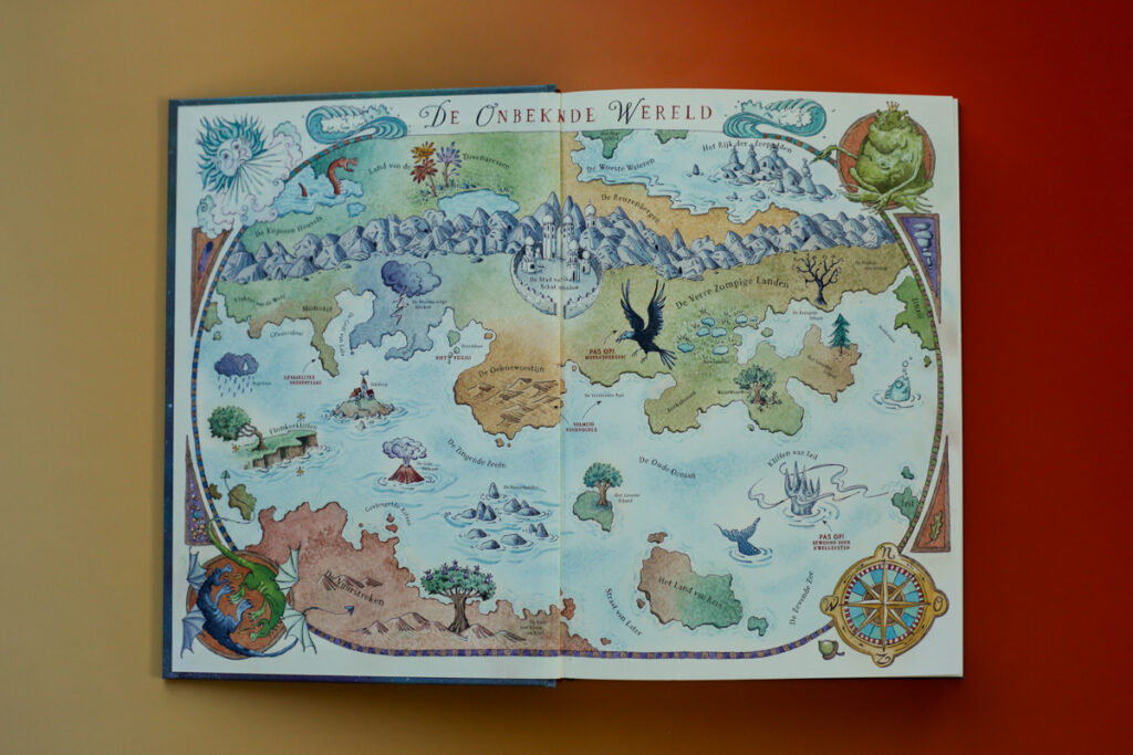 schutblad - de wereldkaart