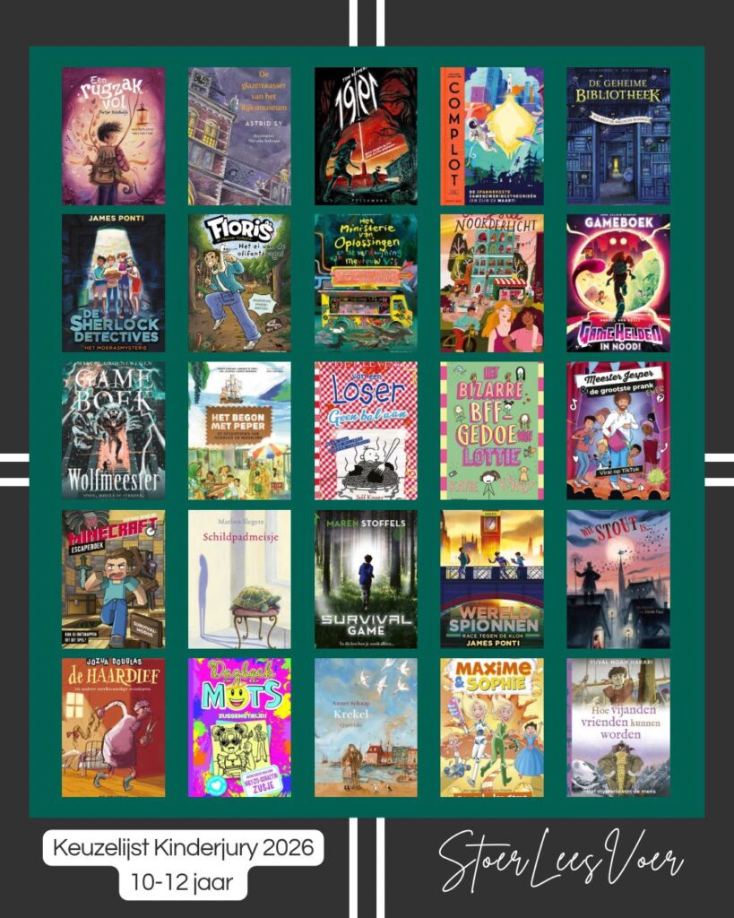 Keuzelijst kinderjury 2026 10 12 jaar