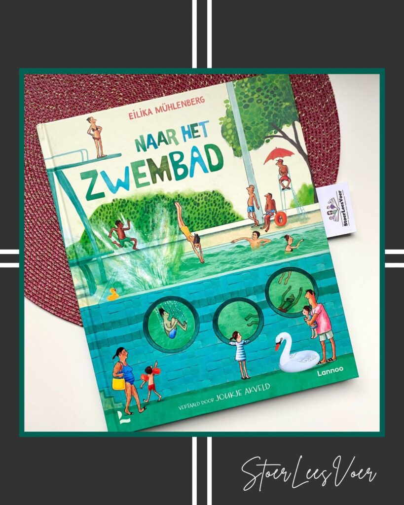 Naar het zwembad voorkant cover omslag kaft prentenboek