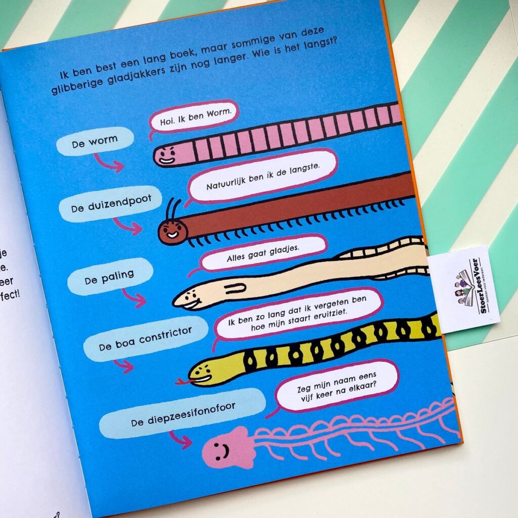 versla dit boek tekst illustraties wie is de langste?