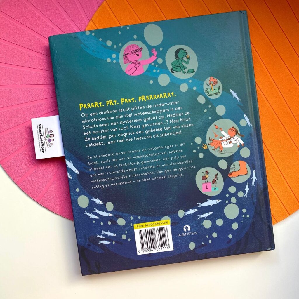 Waarom vissen scheten laten achterkant achterflap synopsis samenvatting cover omslag kaft