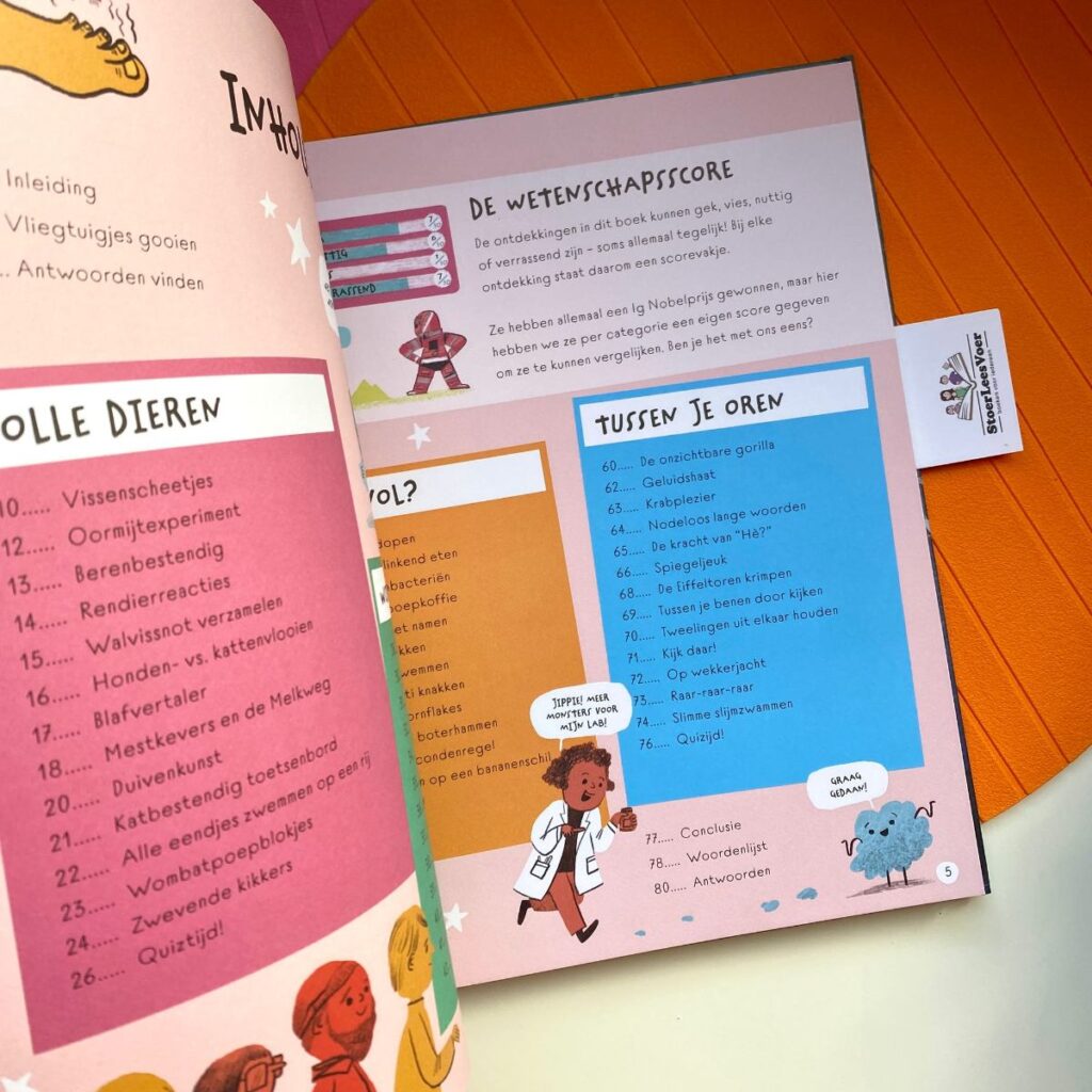 inhoudsopgave waarom vissen scheten laten ig nobel weetjesboek