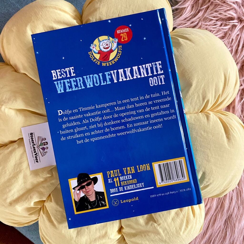 Beste weerwolfvakantie ooit Dolfje Weerwolfje achterkant achterflap synopsis samenvatting cover omslag kaft paul van loon