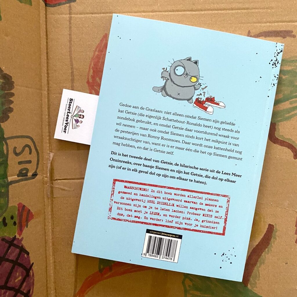 Getsie 2 gesmolten chocoballen en een complete kattastrofe achterkant achterflap synopsis samenvatting cover omslag kaft lees meer onzin