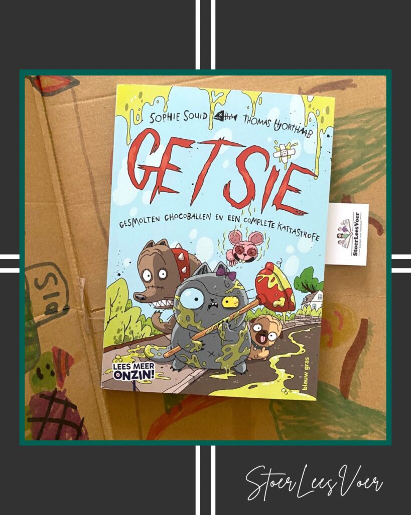 Getsie 2 gesmolten chocoballen en een complete kattastrofe voorkant cover omslag kaft lees meer onzin