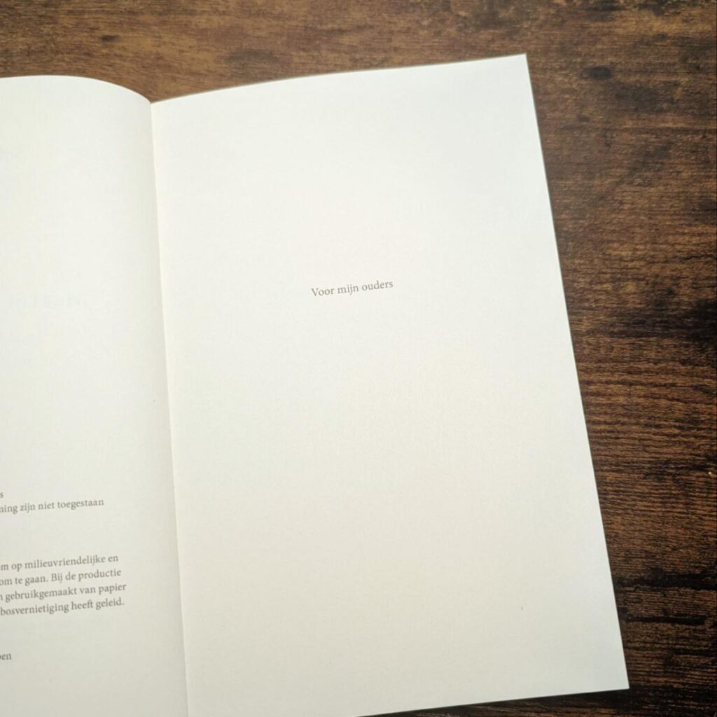 eerbewijs begin van het boek