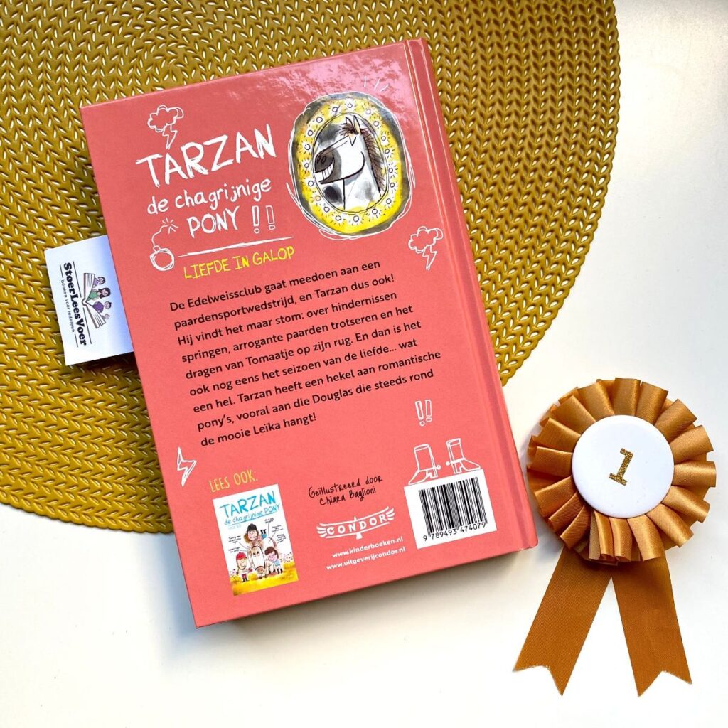 Tarzan de chagrijnige pony 2 liefde in galop achterkant achterflap synopsis samenvatting cover omslag kaft