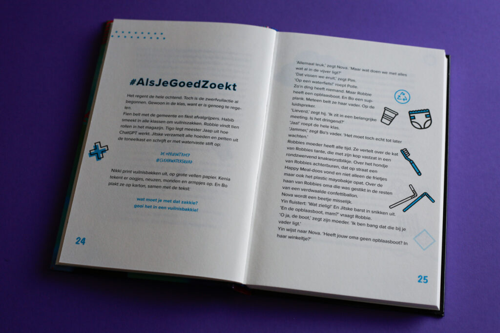 bladspiegel #alsjegoedzoekt steunkleur blauw