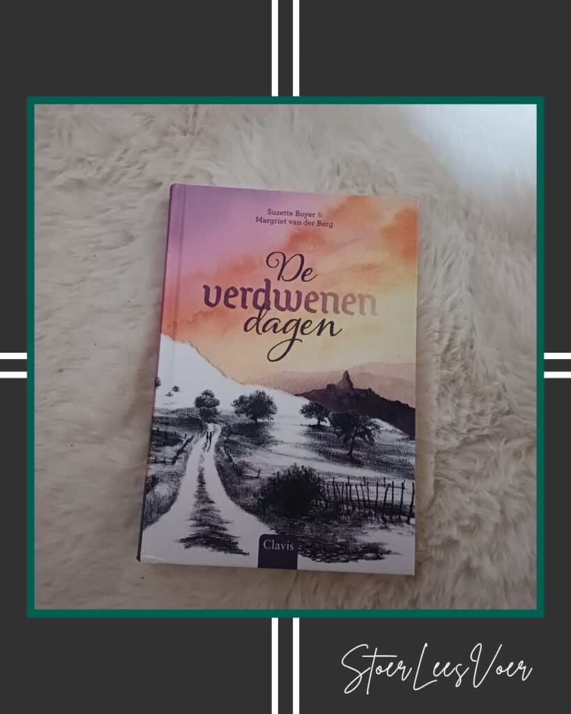 YA boek 'De verdwenen dagen' van auteur Suzette Boyer met illustraties van Margriet van der Berg voorkant cover omslag kaft