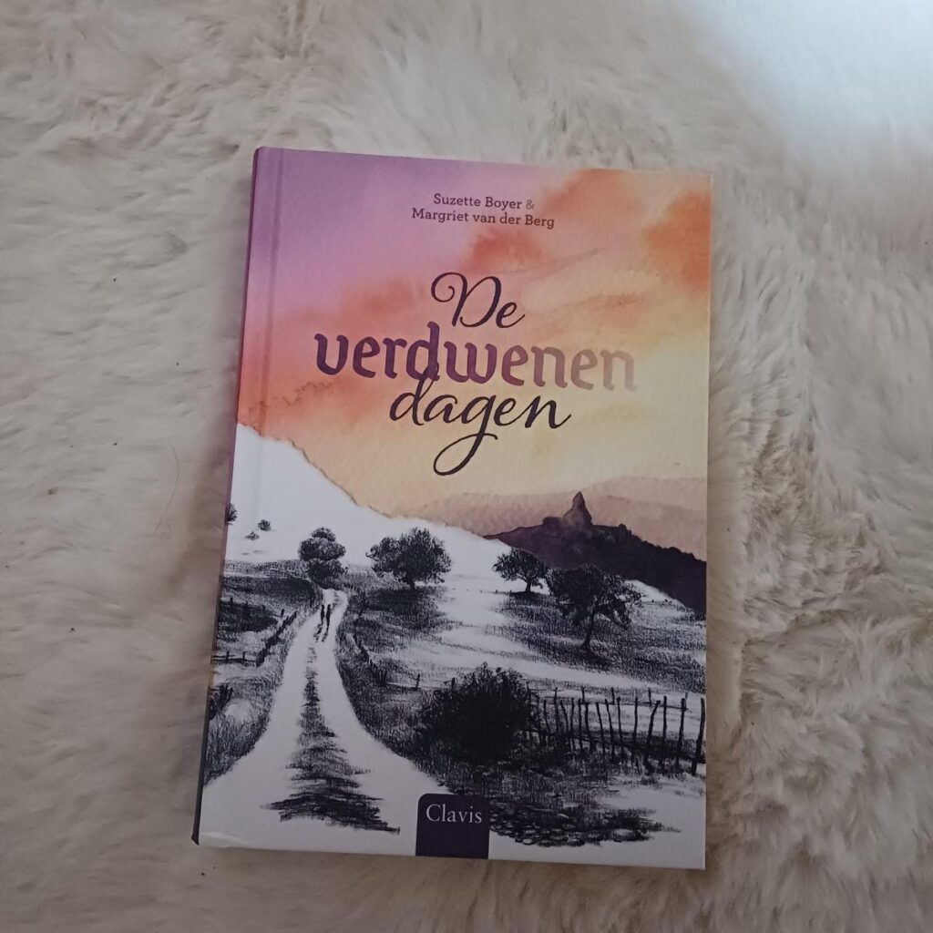 YA boek 'De verdwenen dagen' van auteur Suzette Boyer met illustraties van Margriet van der Berg voorkant cover omslag kaft