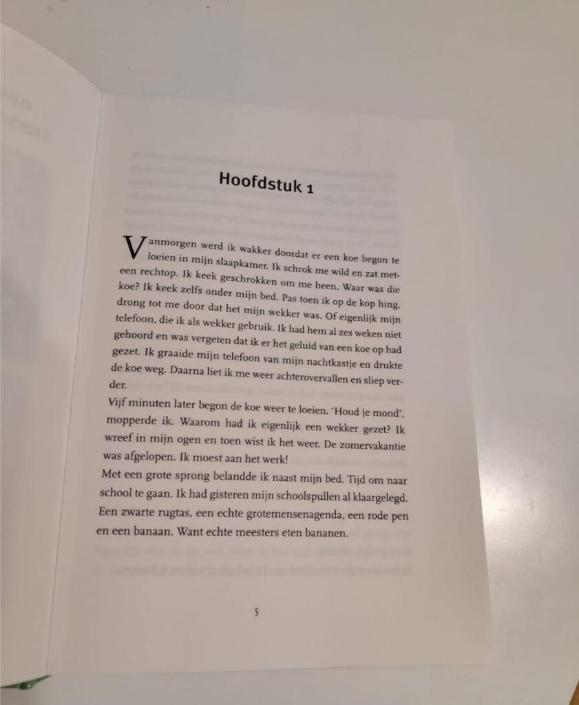 Eerste hoofdstuk Maffe meester Daan